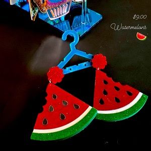 Watermelon earrings